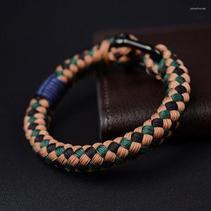 Charm Bracelets Fashion Pure Hand-woven Hand Rope Vibrating Network Red Machine Long Bracelet Outdoor Men's