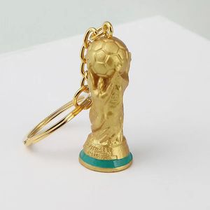 2022 Trofeo della Coppa del Mondo Coppatura Key Chain Decoration Decoration Handicraft Penderant Football Award Display