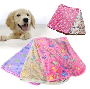 wholesale coperta per cani Coperte per animali domestici Motivo con stampa zampa Coperta per gatti in pile Morbidezza extra Soffice Leggero Lavabile SN5007