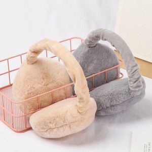 Berets Comfortable Foldable Autumn And Winter Warmer Earflaps Ear Cover Women Earmuffs Solid Color