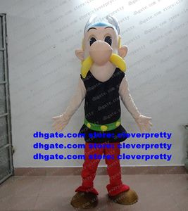 Asterix Mascot Figurino Adulto Caracteres de Características Cerimônia de Compromisso de Negócios Ceramonos Obrigado Agradeça a conhecer CX045