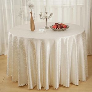 Table Cloth 3MTR X10pcs El Restaurant Tablecloth Round Dining Skirt Cover Polyester Banquet Wedding Party