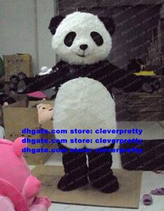 L￥ng p￤ls maskot kostym bearcat ailuropus panda bj￶rn mascotte vuxen tecknad karakt￤rsutrustning kostym br￶llopsfirande all helgon dag nr.179