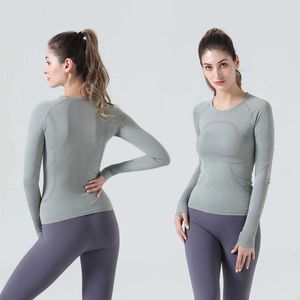 Tech wear Swiftly Yoga ladies womens sports t shirts long sleeve outfit T-shirts moisture wicking knit high elastic fitness workout lulus 98