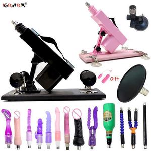 Massageador de brinquedos sexuais Automático Machine Gun Feminino Male Masturbator Brinquedos Vibradores para Adultos Homens Mulheres Casais Penis Vagina Shop