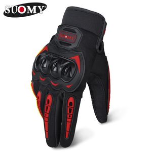 Sports Gloves Motorcycle Rider Male All Finger Protective Shell Anti Fall Touch Screen Breathable Cross-country Gear Four Seasons Universal Cycling Gloves