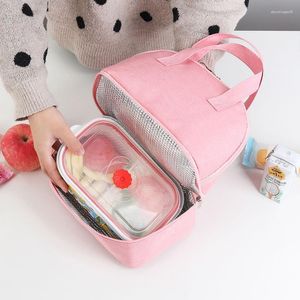 Storage Bags Portable Outdoor Travel Bag Double-Layer Insulated Lunch Office Rice Insulation Student Box