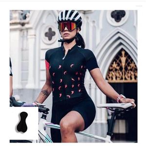 T￤vlingssatser 2022 Fashion Shorts Ciclismo Road Cycling Jersey andas Bekv￤mt slitage f￶r kvinnors triatlon Jumpsuit