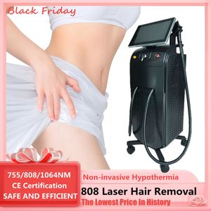 Black Friday 2022 Laser Platinum 2 handles 3 Wavelength Laser Diode 755/808/1064nm Cool Hair Removal Appliances Beauty Salon