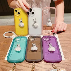 3D DIY Personalized Cases Clear Bling Diamond Rhinestone Cute Glitter Luxury Fashion Cool Soft Girly Silicone Cover for Iphone 14 13 12 11 Pro Max XR XS Max 8 7 6S Plus