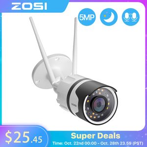 Câmeras de cúpula zosi 5mp3mp2mp Spotlight Outdoor Wi-Fi Câmera à prova d'água Detecção Humana Visão Night Vision 2-vads CCTV IP Wireless IP 221025