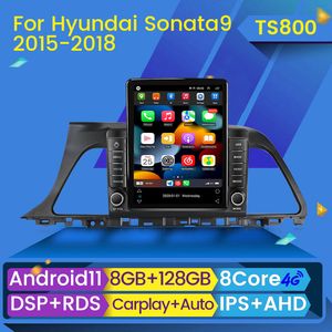 Hyundai SonataのAndroid Player Car DVDラジオ9 LF 2014-2017ナビゲーションGPS DSPビデオカープレイマルチメディアオートステレオBT