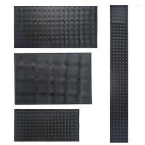 Bord Mattor Black Bar Mat Rubber Service Spill Runner Glass Drip Tray Beer Drink Rail Bars