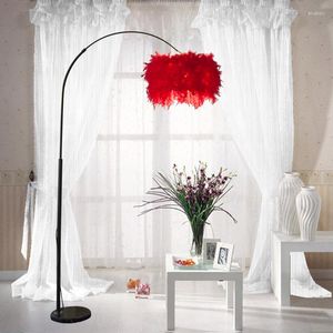 Stehlampen, große gefiederte Foyer-Lampe, Licht, Wohnzimmer, verstellbar, Sofa, Lesen, Nachttisch, Schlafzimmer, Feder, stehend