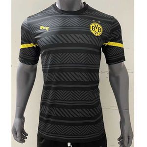 Futbol formaları ev giyim dortmund jersey yeni kısa kollu futbol antrenmanı gömlek yok harland mullen takımı