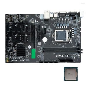 Anakartlar B250 BTC Madencilik Anakart D4 12 PCI-E MSATA 4XSATA3.0 Çekirdek 6. Gen Celeron