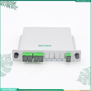 Fiber Optic Equipment PLC Cassette SC APC 1x4 Splitter Box FTTH Insertion Type Fast Dispatch