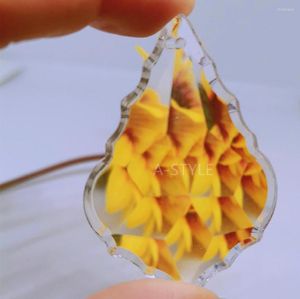 Chandelier Crystal 50mm Prism Parts Glass Faceted Pendant Hanging Suncatcher Home Wedding Dec