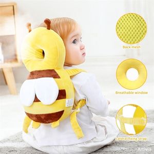 Kuddar Toddler Baby Head Protector Safety Pad Cushion Back Förhindra skadad tecknad säkerhet Andningsbar Anti-Drop-kudde 1-3T 221024