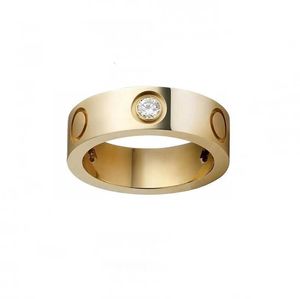 Pierścienie opaski 4 mm 5 mm 6 mm tytan stalowy stop srebrny śruba pierścień męskie damskie różowe złoto biżuteria projektant luksusowy para obietnicy ślubnej pierścionki