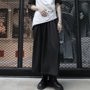 Kvinnor Pants Ladies Wide Leg Spring and Autumn Yamamoto Style Classic Dark Loose Art Large Size Kjol