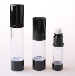 50 ml Classic Black Black Vailess Pump Bottless Essence Essence Oil Lotion Packaging Bottle RIILABLE LIN3448