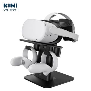 نظارات ثلاثية الأبعاد Kiwi تصميم عرض سماعات رأس VR ومحطة حامل وحدة تحكم لـ Oculus Quest 2HTC Vive Stand 221025