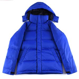 Piumino da uomo design piumino invernale piumino parka piumino cappotti con cappuccio migliore qualità casual outdoor outwear piuma calda spessa doppia cerniera Cappotti d'anatra bianchi