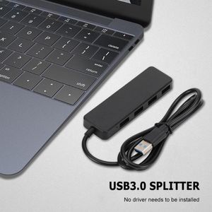 Extensões portáteis de cubo USB para laptop para laptop Adaptador de desktop PC de alta velocidade Ultra fino plugue da estação de doca e reprodução