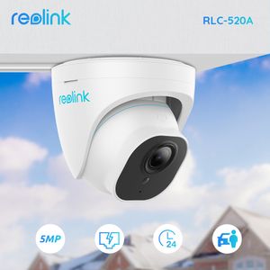 Dome-Kameras Reolink PoE IP-Kamera 5MP Super HD Nachtsicht Smart PersonVehicle Detection Outdoor Dome Home Video Surveillance RLC-520A 221025