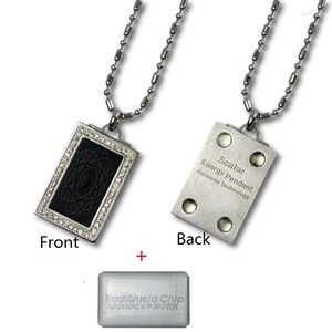 Hanger kettingen Energie ketting sieraden gezondheidsgeschenk met stuks anti stralingsschild voor mobiele telefoon