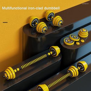 Dumbbells 25kg ayarlanabilir dambıl/barbell seti kaymaz saplı ağırlık ağırlık kaldırma Dambıl ile bağlantı çubuğu eğitimi fitness ekipmanları
