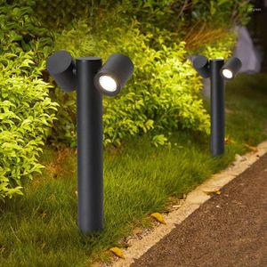 Outdoor Garden Lawn Pillar Lamp Landscape Pathway Column Bollards Light Waterproof Villa Fence