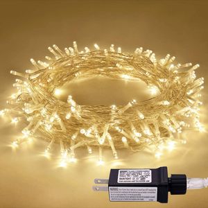 31V LED String Light Luci natalizie Decorazione natalizia Bianco Colorato RGB Blu Impermeabile 13m 23m 50m 100m