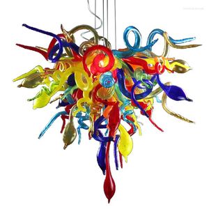 Chandeliers 2022 Colorful Murano Glass Art Chandelier Home Decoration Ceiling Lights Creative Design Led Blown