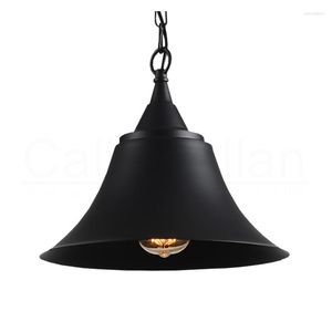 Pendant Lamps Loft Industrial Wind Tea Restaurant Small Hanging Barbecue Pot Shop Bar Table Retro Single Head Iron Lid Light