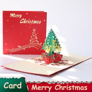 Рождественские украшения 3D Рождественские творческие деревья открытка как подарок на мероприятие