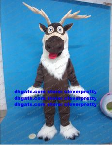 Deer Sven Reindeer Mascot Costume Adult Cartoon Character Outfit Suit People Wear Them Annons Promotion CX2022