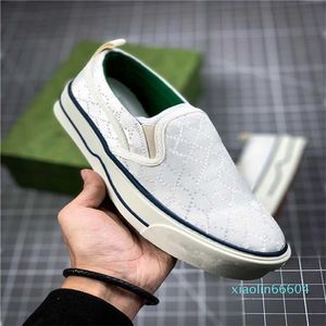 M￤n designers tennis casual skor canvas sko tv￤ttade jacquard denim kvinnor gummisulen broderade vintage sneakers h￶g kvalitet