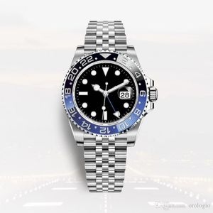 mens Automatic Mechanical Movement watches Deluxe Black Blue Ceramic Sapphire Dial Jubilee Bracelet Watch relojes de lujo para hombre