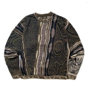 Erkek Sweaters Kapital Vintage Hirata ve Hiroshi Savaş Karşıtı Yuvarlak Boyun Gevşek Kazak Erkekler Örme Kazanma Kazak Japonya Retro Trend
