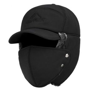 Caps de gorro de gaiolas tendência de inverno Chapéus térmicos de inverno Haps Homens Mulheres Moda Proteção do ouvido Face Cap de esqui à prova de vento Hat de casal 221024