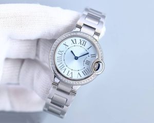 Lady Watch Ballon Quartz Rel￳gios Di￢metro do designer 33 mm R￩plica oficial de qualidade do balc￣o de vidro com garantia rel￳gio de servi￧o para mulheres rel￳gio de pulso 66a