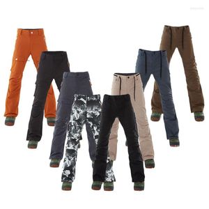 Kayak pantolon moda soba borusu erkekler kar aşınma açık hava spor snowboard takım elbise 15k rüzgar geçirmez su geçirmez buz pantolon erkek