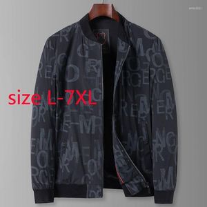 남자 재킷 도착 슈퍼 큰 남성 패션 캐주얼 야구 칼라 재킷 스프링 및 가을 플러스 사이즈 L XL 2XL 3XL 4XL 5XL 6XL 7XL