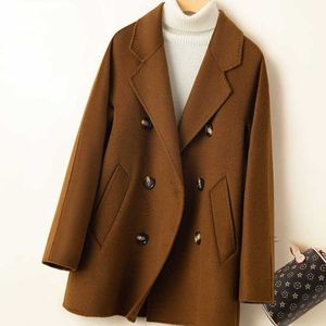 Max Women Woolen Coat Designer Cashmere Wools Jacket Winter Handmade Handmend Heading Ripple Rindbreaker Warm أسفل السترات