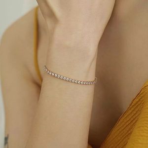 Trendiga kristaller Kvinnor armband smycken 925 sterling silver cz tennis armband kedjor bröllop modetestones smycken damer p2150