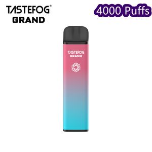 QK Vaper Tastefog Гранд перезаряжаемая одноразовая одноразовая ручка оптом e Сигарета 4000 Puffs Hot Sell в Европе сетчатой ​​катушке с аккумуляторной фабрикой батареи Evape Factory