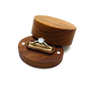 Smyckeslådor förslag ring bröllop etikett oval enkel förvaring enkel kreativ retro träspänne diamant l221021