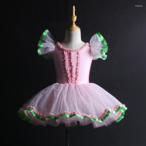 Abbigliamento da palcoscenico Principessa di moda per ragazze Abito da balletto Rosa Tutù romantico Abbigliamento da ballo Ballerina Costumi per bambini Abiti da ballo